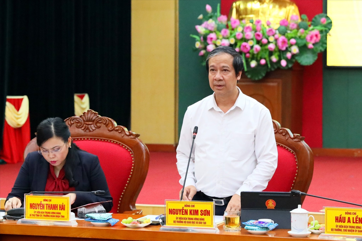 Bộ trưởng Bộ GD&ĐT Nguyễn Kim Sơn cho rằng, tỉnh Thái Nguyên đã có nhiều điểm sáng trong việc ban hành cơ chế chính sách đặc thù trong phát triển GD&ĐT