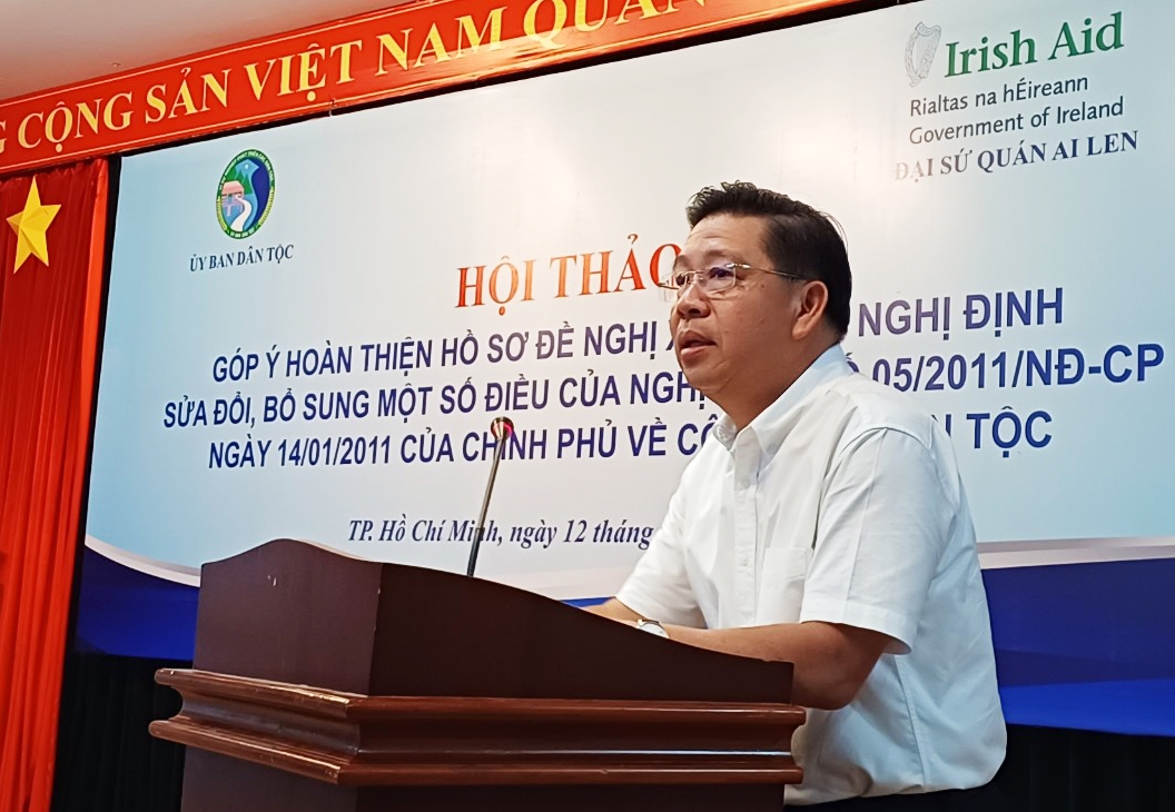 Thứ trưởng, Phó Chủ nhiệm Lê Sơn Hải phát biểu chỉ đạo tại Hội thảo