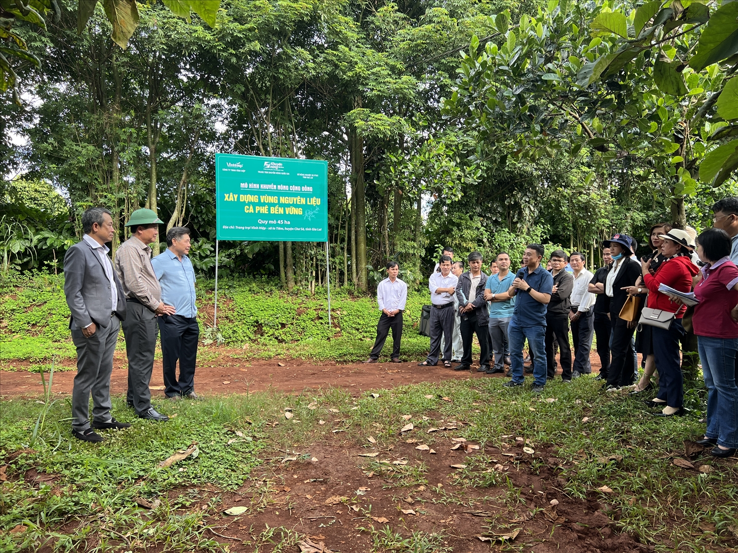 Hơn 60 chuyên gia, nhà quản lý, doanh nghiệp, cán bộ khuyến nông đến từ 4 tỉnh Gia Lai, Kon Tum, Đắk Lắk và Đk Nông tham quan các mô hình nông nghiệp tại Gia Lai.