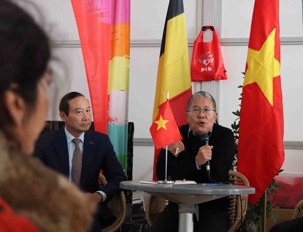 Quang cảnh tọa đàm về Chủ tịch Hồ Chí Minh. (Ảnh: Hương Giang/Vietnam+)