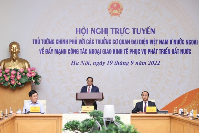 Thủ tướng nêu rõ, Việt Nam kiên trì, nhất quán thực hiện đường lối đối ngoại độc lập, tự chủ, đa dạng hóa, đa phương hóa, là bạn tốt, là đối tác tin cậy, là thành viên có trách nhiệm của cộng đồng quốc tế. Ảnh VGP/Nhật Bắc