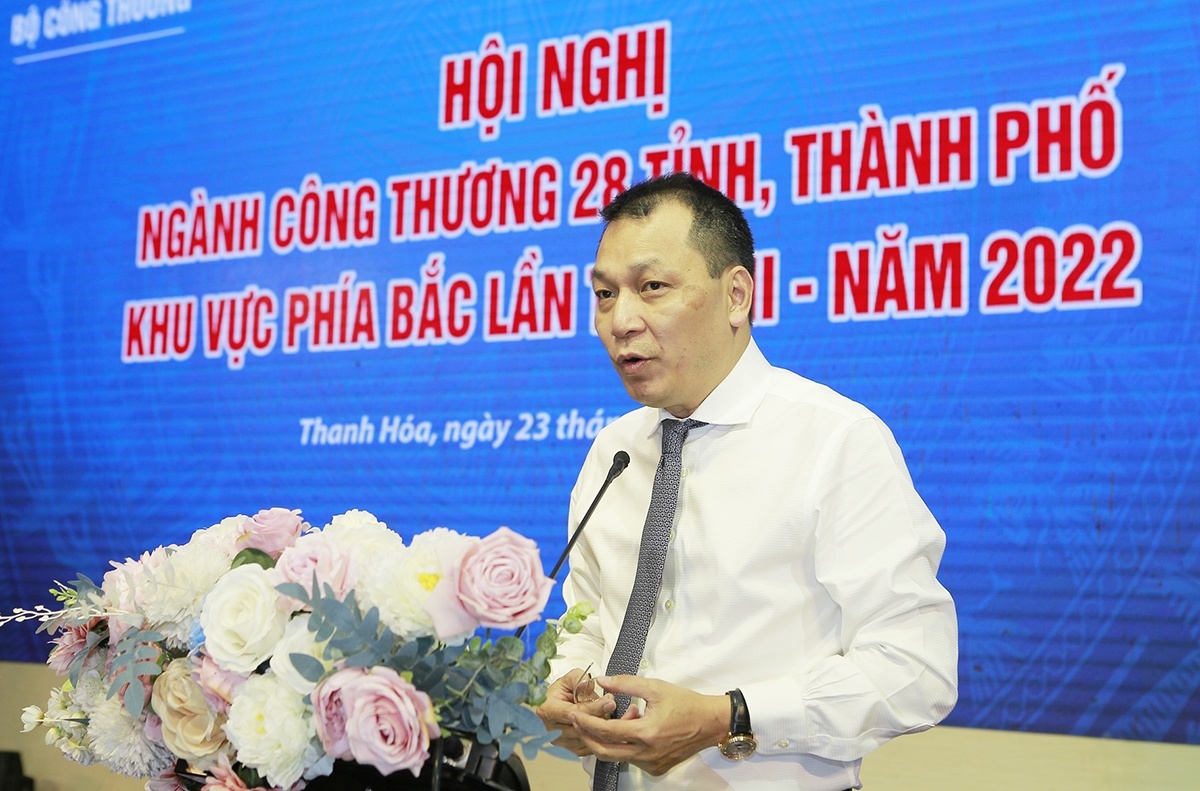 Ông Đặng Hoàng An - Thứ trưởng Bộ Công Thương phát biểu tại Hội nghị