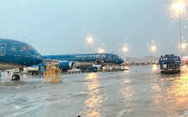 Các chuyến bay đến và đi 5 sân bay Chu Lai, Đà Nẵng, Phú Bài, Phù Cát, Pleiku trong thời gian ảnh hưởng của bão sẽ tạm ngừng