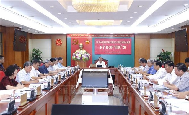Trong các ngày 23 và 26/9/2022, tại Hà Nội, Ủy ban Kiểm tra Trung ương đã họp kỳ thứ 20