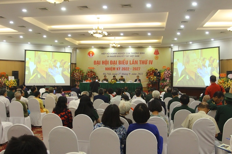Đại hội đại biểu lần thứ IV Hiệp hội Doanh nghiệp của thương binh và người khuyết tật Việt Nam nhiệm kỳ 2022-2027 đã diễn ra trang trọng tốt đẹp.