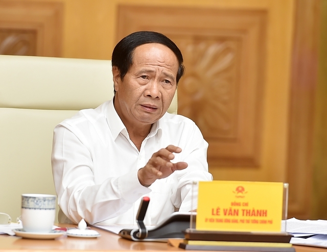 Phó Thủ tướng Lê Văn Thành nhấn mạnh nhiệm vụ đảm bảo đủ điện cho sản xuất, kinh doanh và đời sống nhân dân, tuyệt đối không để thiếu điện - Ảnh VGP/Đức Tuân