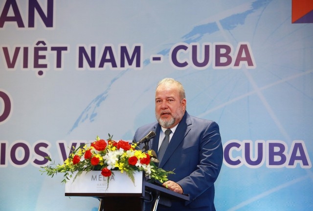 Thủ tướng Manuel Marreno Cruz: Cuba sẽ dành ưu tiên cao nhất, tạo mọi thuận lợi cho doanh nghiệp Việt Nam. Ảnh VGP/Quang Thương