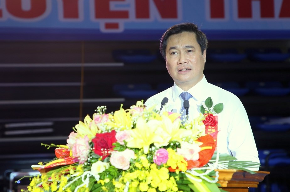 Ông Nguyễn Tường Văn, Phó Bí thư Tỉnh ủy, Chủ tịch UBND tỉnh Quảng Ninh khai mạc Đại hội