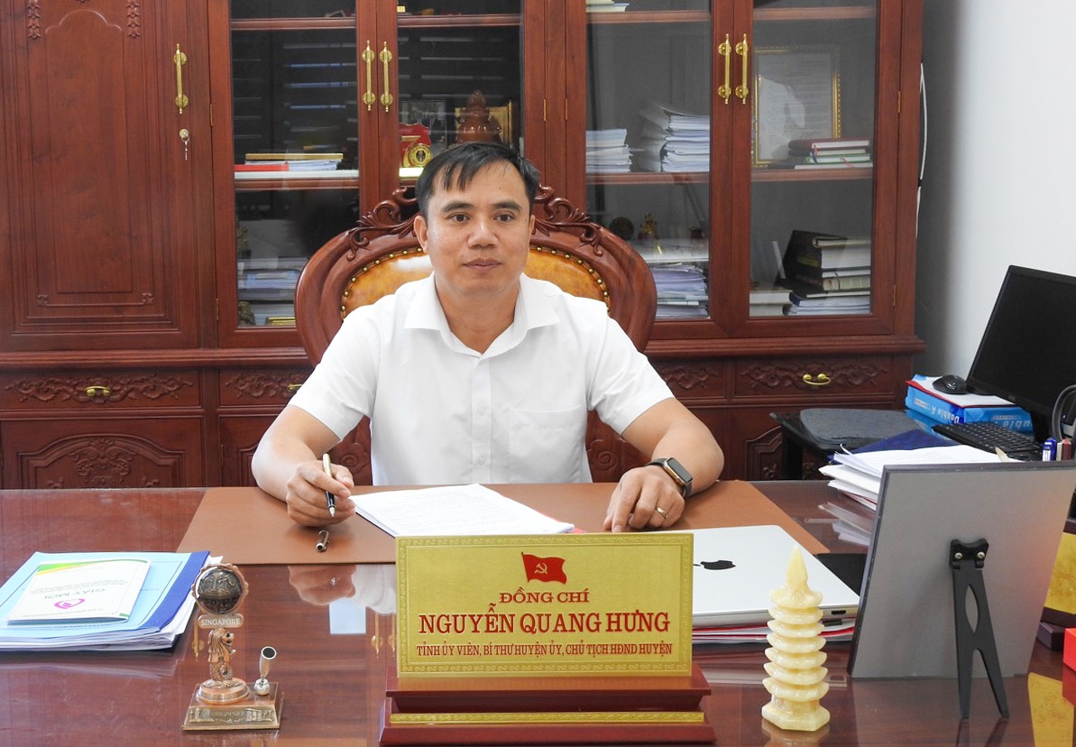 Ông Nguyễn Quang Hưng, Bí thư Huyện uỷ Mường Nhé, tỉnh Điện Biên