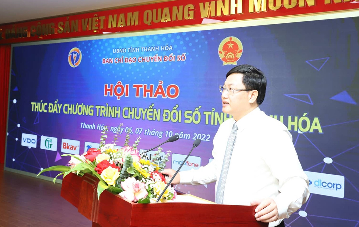 Ông Mai Xuân Liêm - Phó Chủ tịch UBND tỉnh Thanh Hóa Phát biểu tại Hội nghị