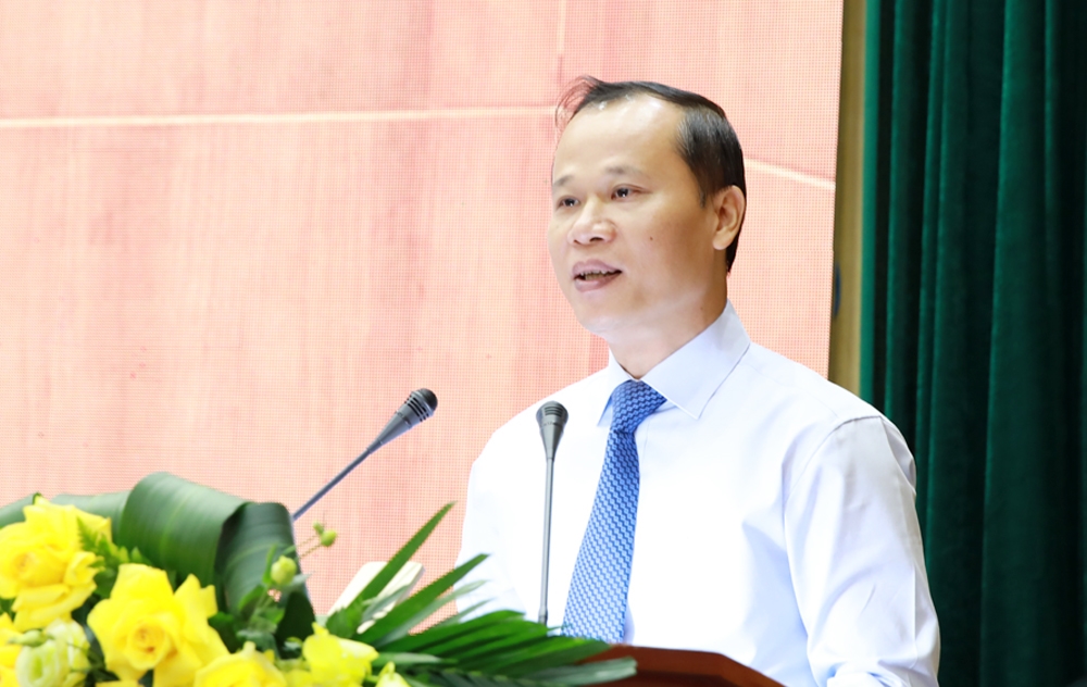 Ông Mai Sơn - Phó Chủ tịch Thường trực UBND tỉnh Bắc Giang phát biểu khai mạc Ngày hội