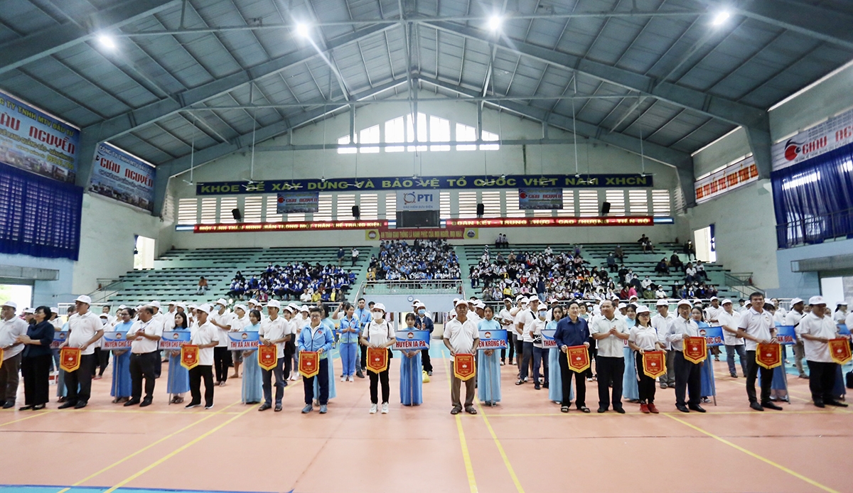 Hội thao Đại đoàn kết tỉnh Gia Lai lần thứ VII năm 2022 có sự tham gia của 550 vận động viên đến từ 17 huyện, thị xã, thành phố