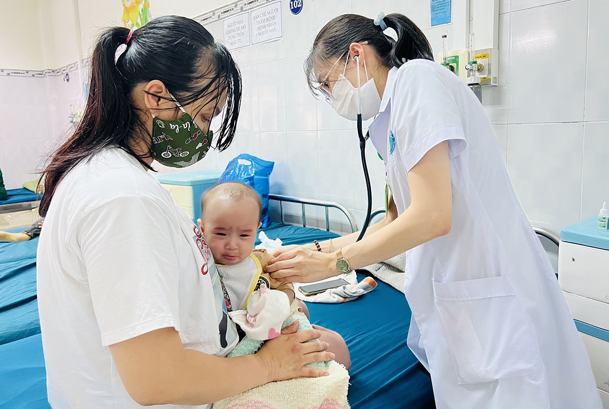 Thời điểm này, trẻ nhập viện tại Bệnh viện Nhi tỉnh Gia Lai phần lớn là do bệnh hô hấp