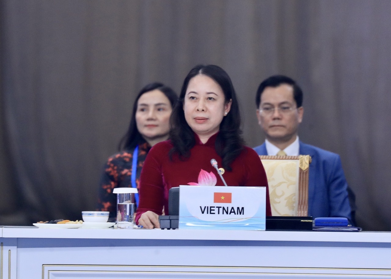 Phó chủ tịch nước Võ Thị Ánh Xuân tham dự và có bài phát biểu quan trọng tại phiên họp toàn thể của Hội nghị Thượng đỉnh lần thứ 6 của CICA