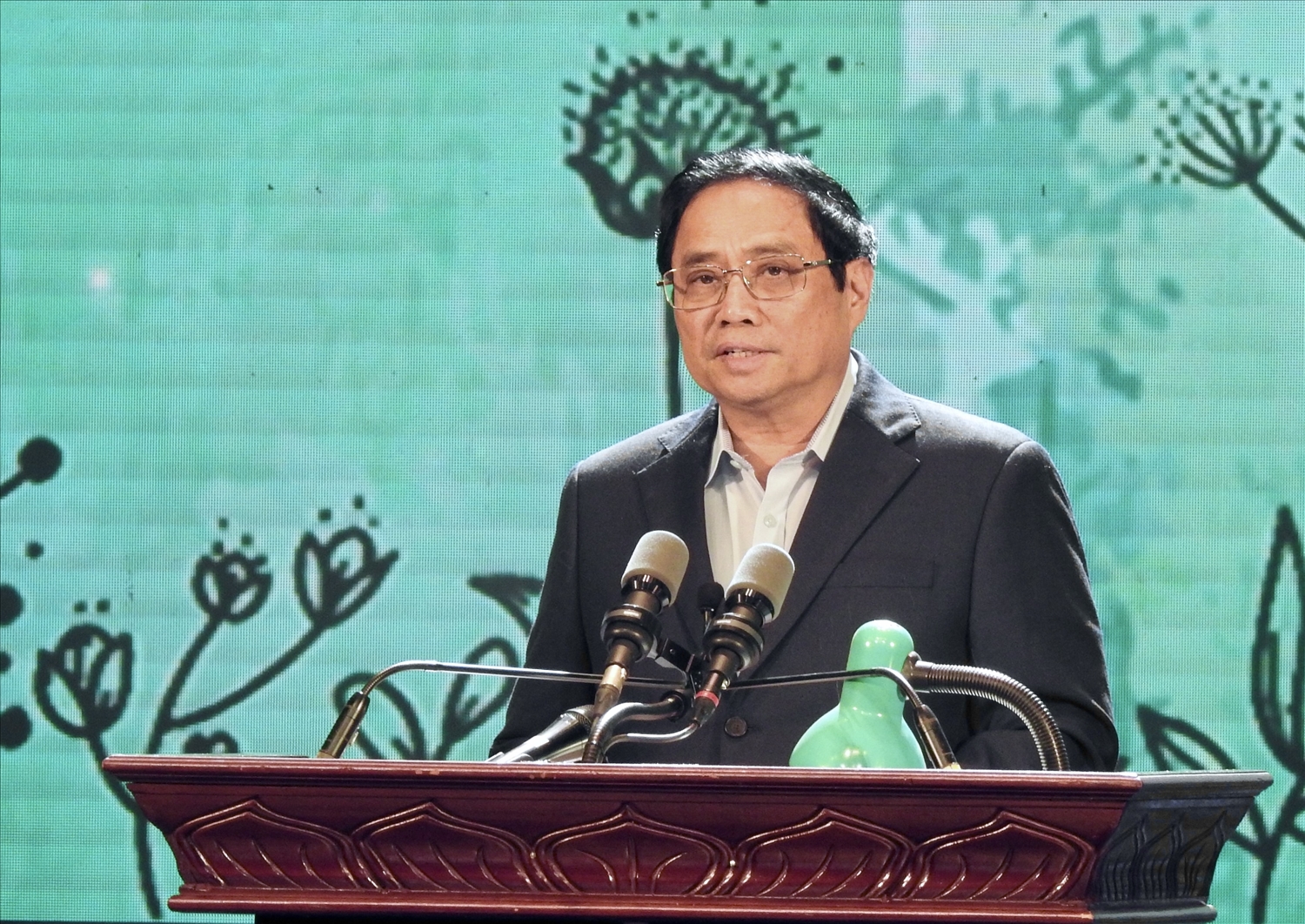Uỷ viên Bộ Chính trị, Thủ tướng Chỉnh phủ Phạm Minh Chính phát biểu tại Chương trình
