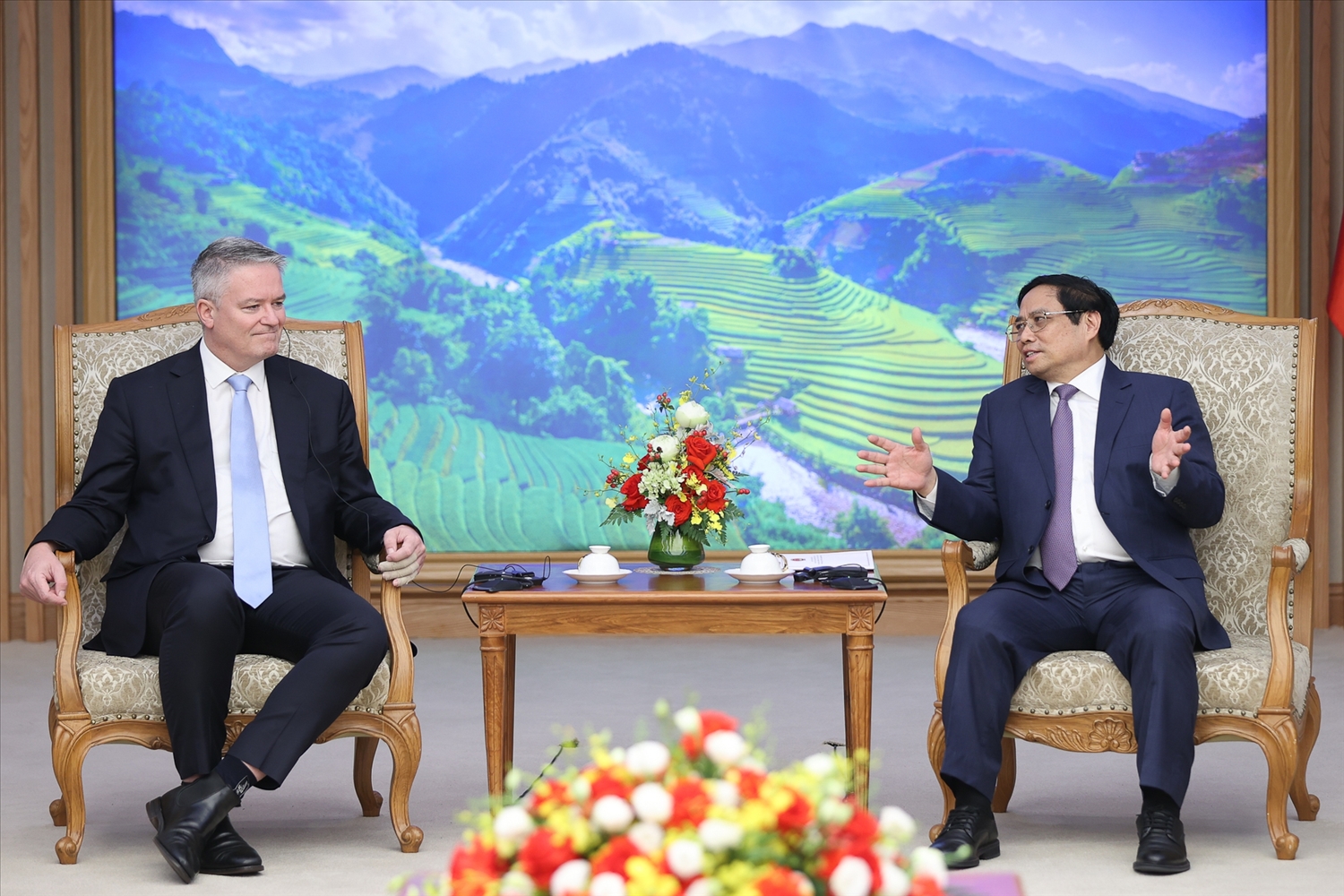 Thủ tướng khẳng định Việt Nam coi trọng hợp tác và tư vấn chính sách của OECD - Ảnh: VGP/Nhật Bắc