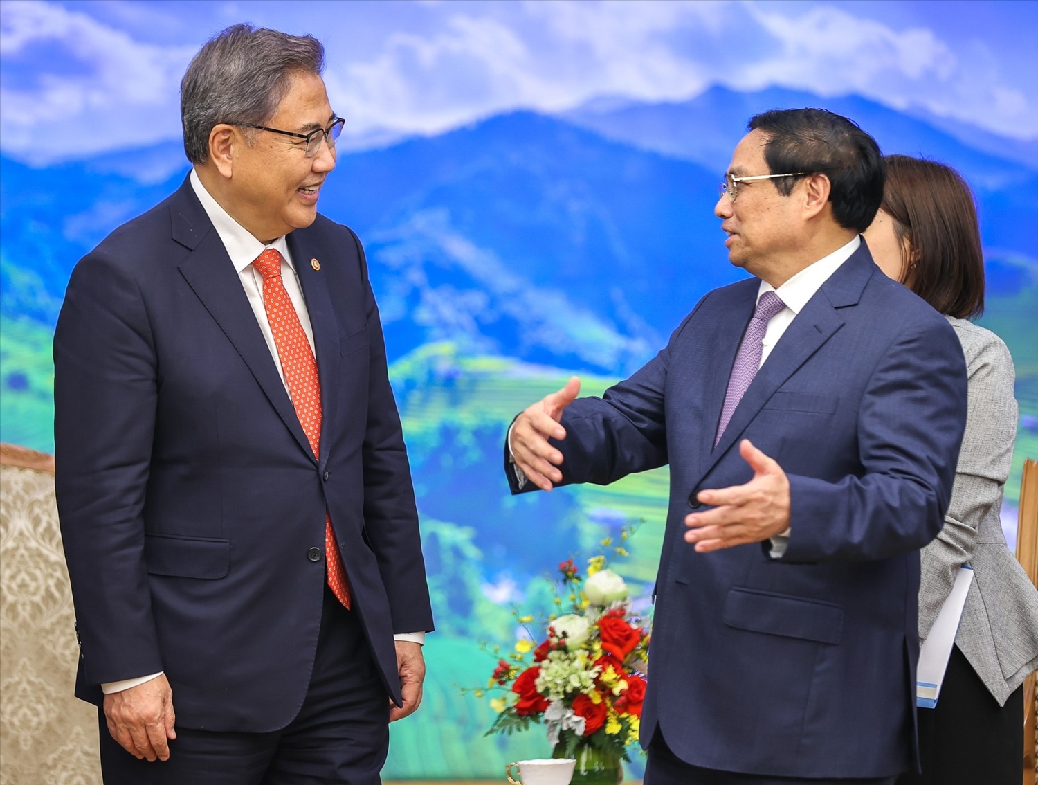 Thủ tướng khẳng định Việt Nam sẵn sàng hỗ trợ Hàn Quốc tăng cường hợp tác với ASEAN - Ảnh: VGP/Nhật Bắc