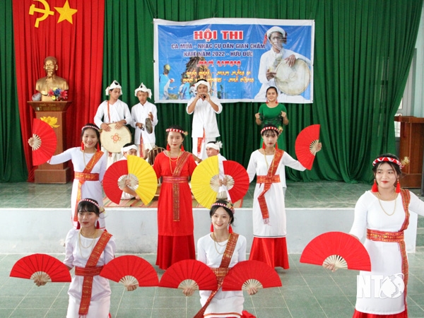 Tiết mục múa được trao giải Nhất của đơn vị xã Phước Hậu.