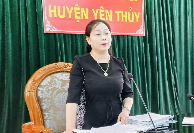 Bà Đinh Thị Thảo, Trưởng Ban Dân tộc tỉnh Hoà Bình