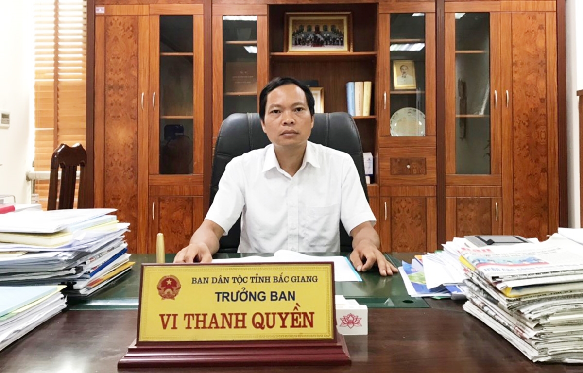 Ông Vi Thanh Quyền - Trưởng Ban Dân tộc tỉnh Bắc Giang