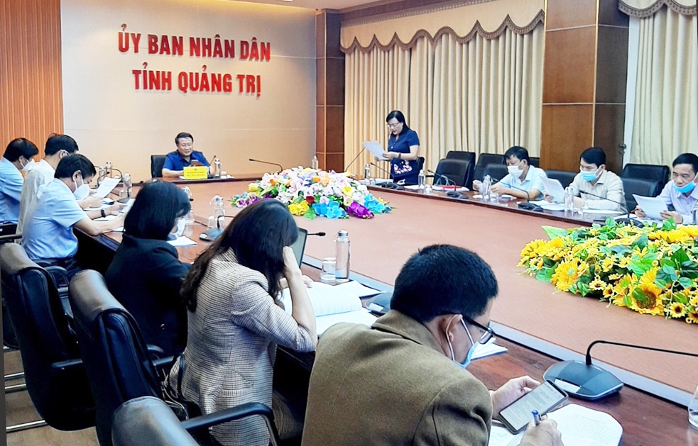 UBND tỉnh Quảng Trị họp về hoàn thiện dự thảo Nghị quyết của HĐND tỉnh ban hành nguyên tắc, tiêu chí, định mức phân bổ vốn ngân sách nhà nước thực hiện Chương trình MTQG