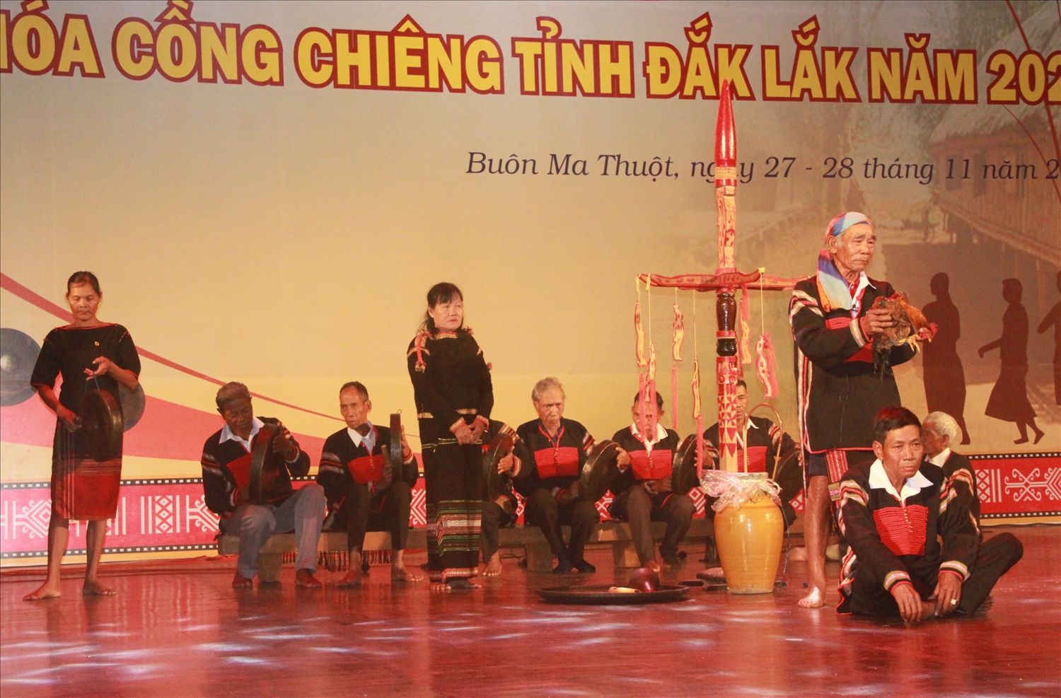 Phục dựng Lễ cúng sức khỏe của người Ê Đê tại Liên hoan văn hóa cồng chiêng tỉnh Đắk Lắk