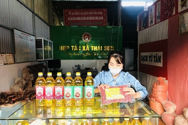 Một số sản phẩm OCOP khác của Hợp tác xã Thái Sơn được khách hàng ở nhiều địa phương tin dùng, đặt mua qua sàn thương mại điện tử.