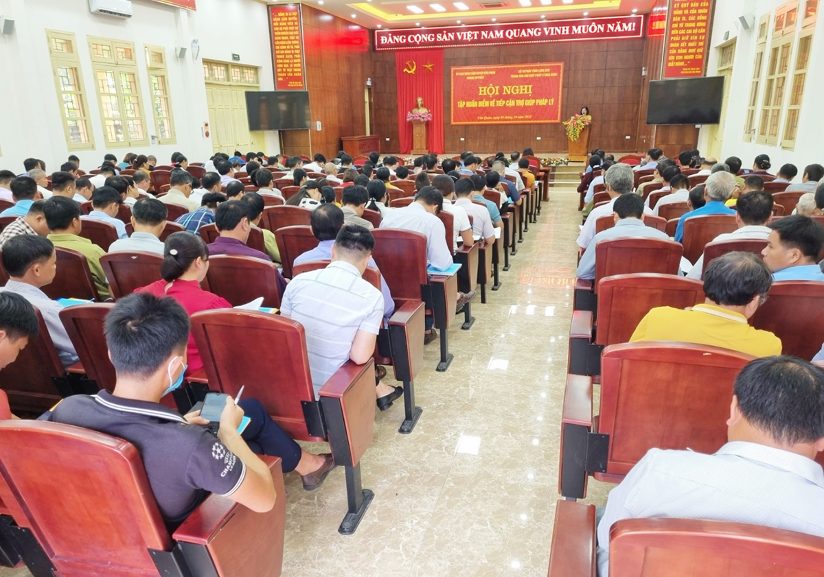 Hội nghị tập huấn tại huyện Văn Quan. (Ảnh Sầm Hoa)
