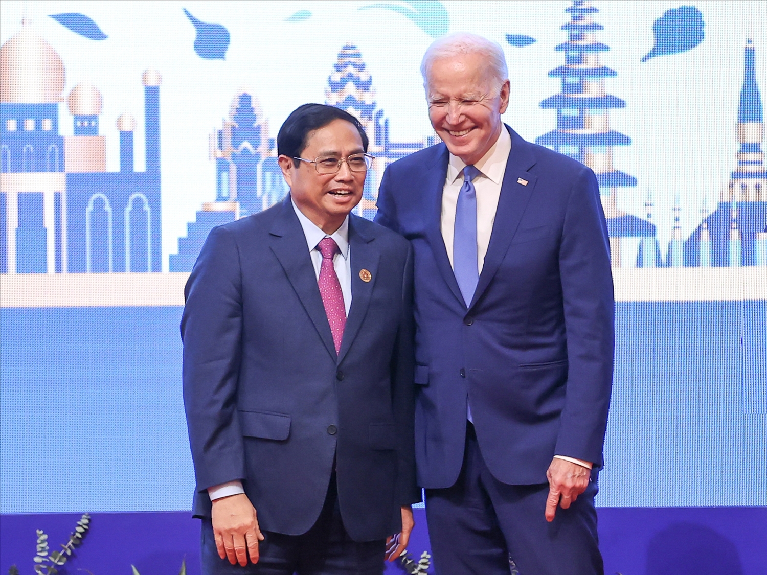 Thủ tướng Chính phủ Phạm Minh Chính và Tổng thống Hoa Kỳ Joe Biden - Ảnh: VGP/Nhật Bắc