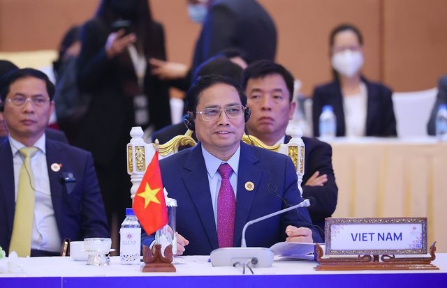 Thủ tướng Phạm Minh Chính đề nghị Nhật Bản cùng ASEAN thúc đẩy giao lưu nhân dân, văn hoá, thúc đẩy du lịch, chú trọng phát triển nhân lực chất lượng cao - Ảnh: VGP/Nhật Bắc