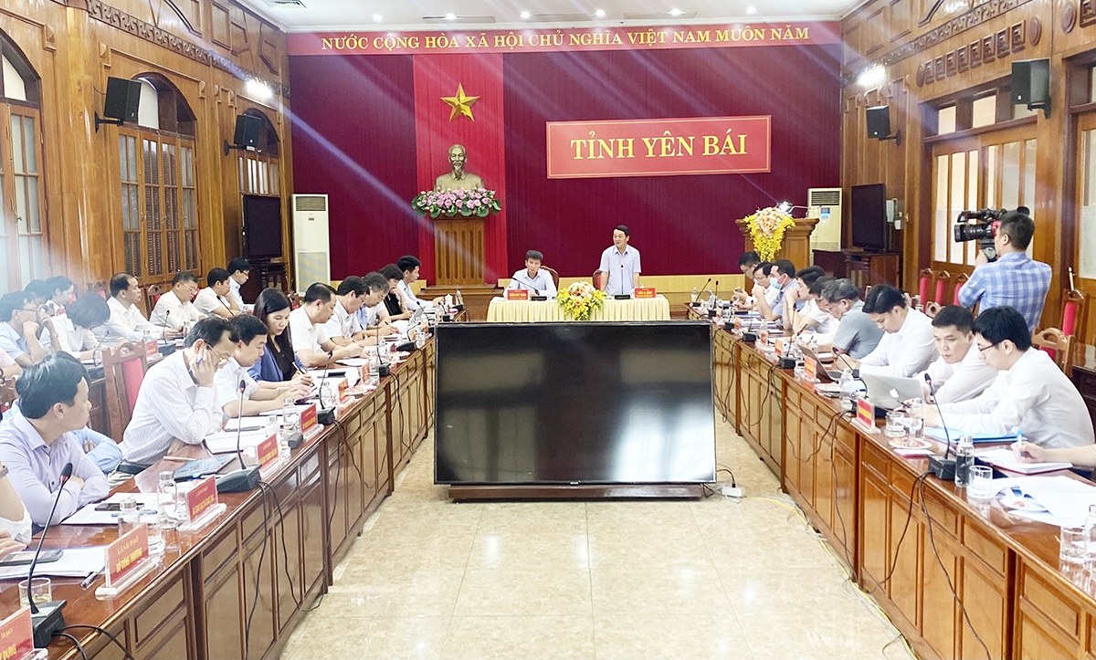 Toàn cảnh buổi làm việc của BCĐ Trung ương các Chương trình MTQG với UBND tỉnh Yên Bái