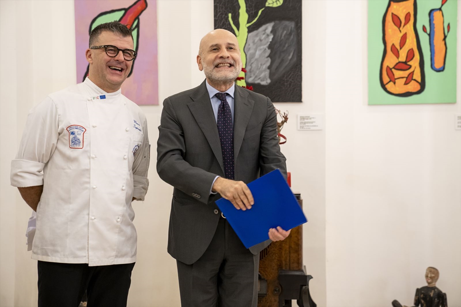 Đại sứ Italy tại Việt Nam, Antonio Alessandro và đầu bếp Marco Squizzato tại sự kiện tiệc tối 14/11/2022