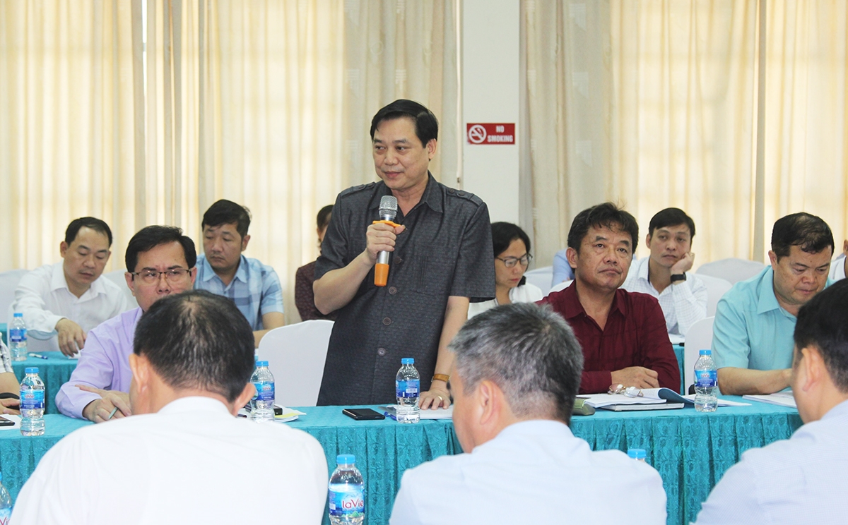 Ông Triệu Trung Hiệp - Trưởng Ban Dân tộc tỉnh Hà Giang phát biểu tại Hội thảo