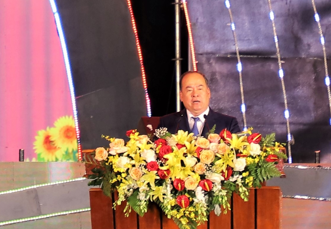 Chủ tịch UBND tỉnh An Giang Nguyễn Thanh Bình phát biểu khai mạc Lễ kỷ niệm