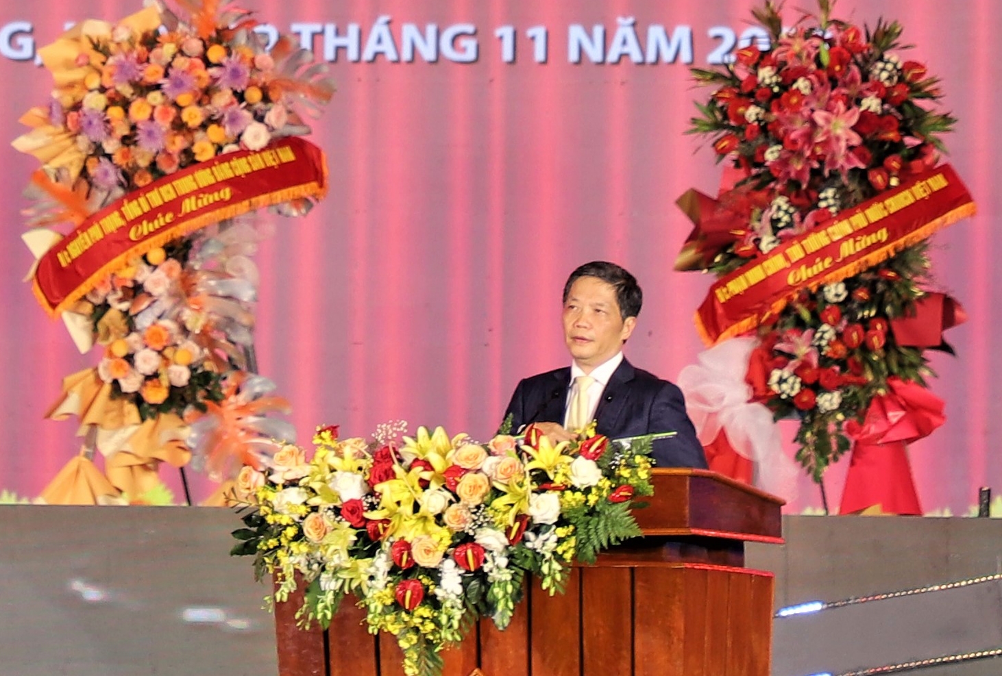 Ủy viên Bộ Chính trị, Trưởng Ban Kinh tế Trung ương Trần Tuấn Anh phát biểu tại Lễ kỷ niệm