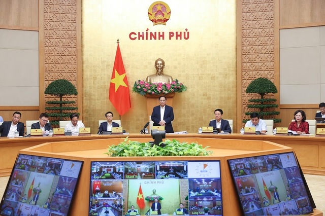 Phát biểu khai mạc hội nghị, Thủ tướng Phạm Minh Chính nhấn mạnh công tác truyền thông chính sách có vai trò rất quan trọng - Ảnh: VGP/Nhật Bắc
