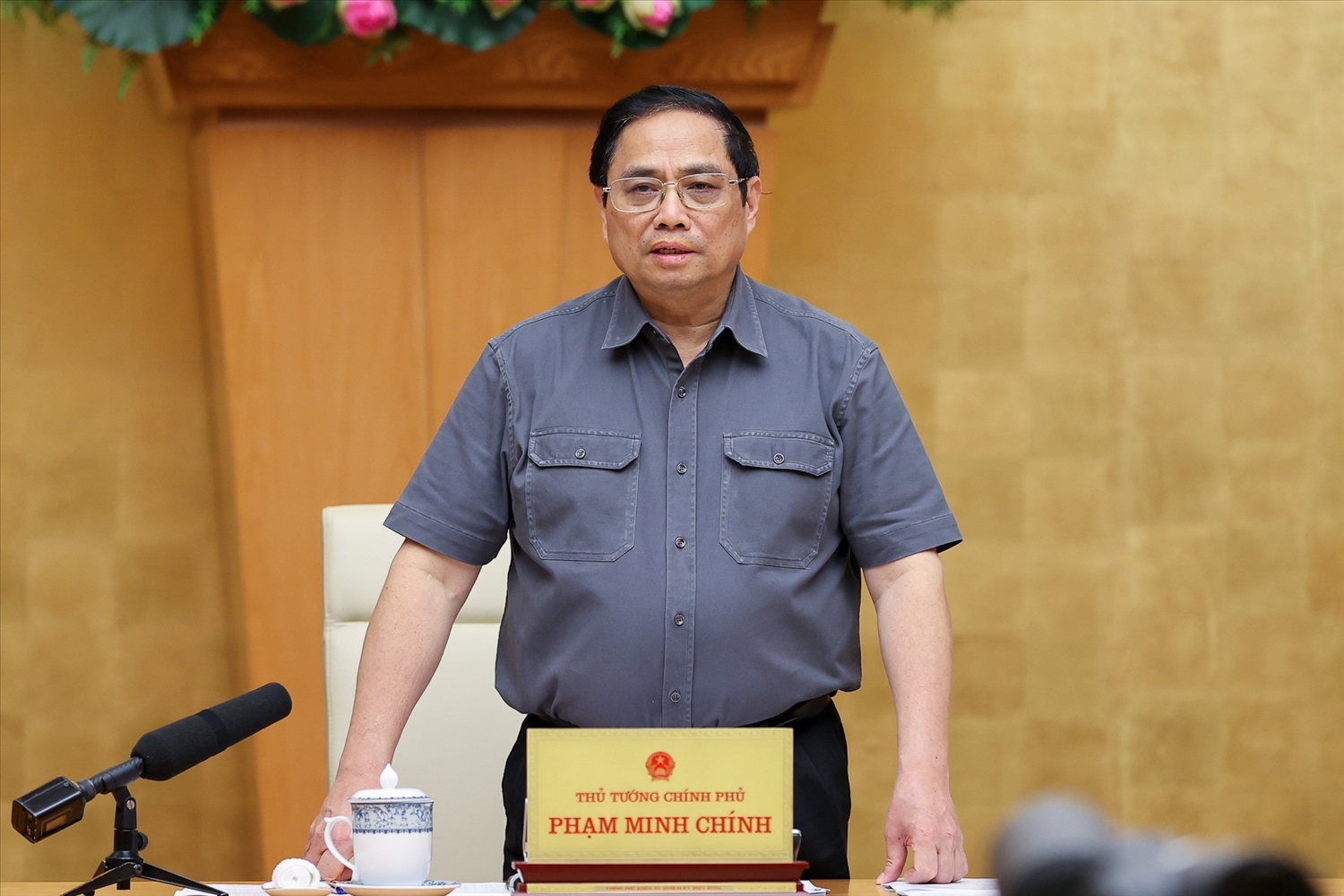 Thủ tướng Phạm Minh Chính: Huy động nguồn lực xã hội trong bảo tồn, phát huy giá trị di sản văn hóa - Ảnh: VGP/Nhật Bắc