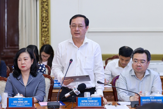Bộ trưởng Bộ KH&CN Huỳnh Thành Đạt phát biểu. (Ảnh: VGP/Nhật Bắc)