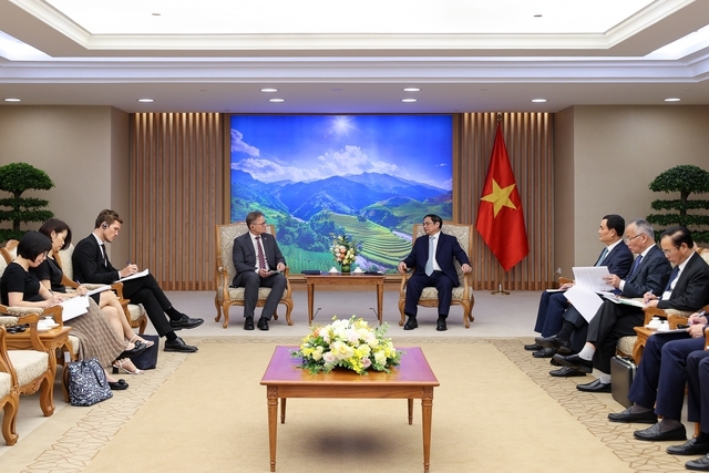 Thủ tướng Phạm Minh Chính khẳng định Việt Nam luôn coi trọng quan hệ hữu nghị và hợp tác với Đan Mạch - Ảnh: VGP/Nhật Bắc