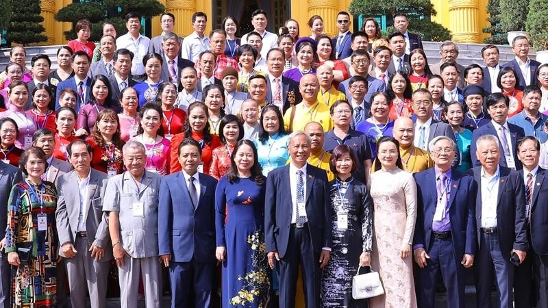 Phó Chủ tịch nước Võ Thị Ánh Xuân gặp mặt Đoàn đại biểu Hội Di sản văn hóa Việt Nam.