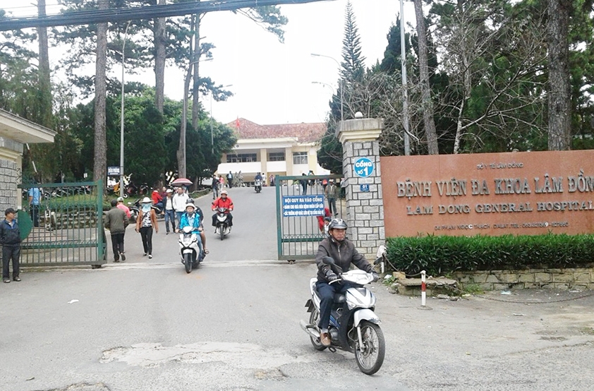 Bệnh viện Đa khoa tỉnh Lâm Đồng - nơi các bệnh nhân đang được cấp cứu, điều trị