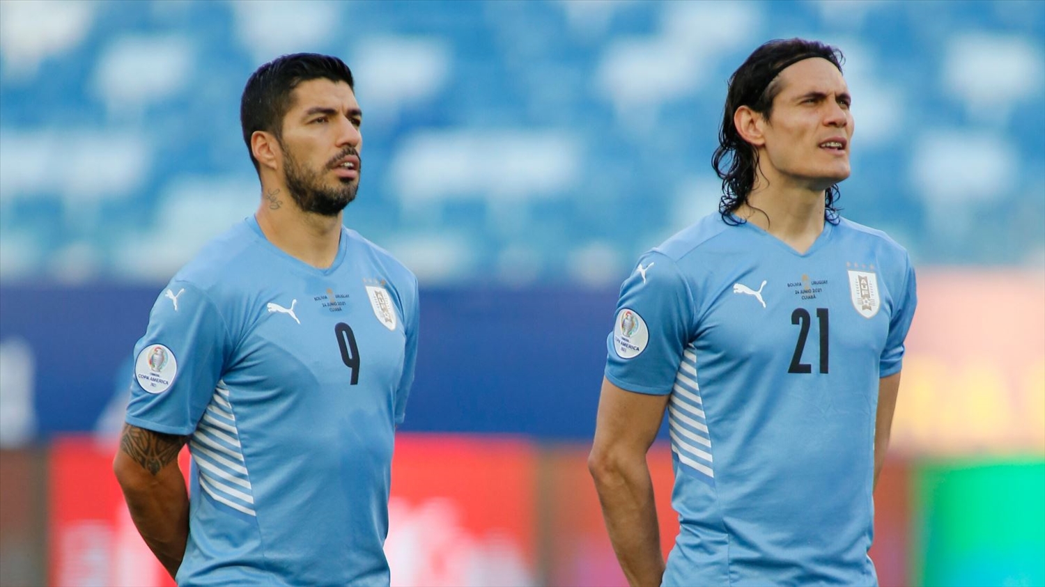 Những ngôi sao tấn công của Uruguay vẫn "tịt ngòi" ở World Cup 2022. Ảnh: FIFA