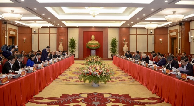 Bộ Chính trị thống nhất ban hành Nghị quyết về phương hướng, nhiệm vụ phát triển TPHCM đến 2030, tầm nhìn 2045 - Ảnh: VGP/Nguyễn Hoàng