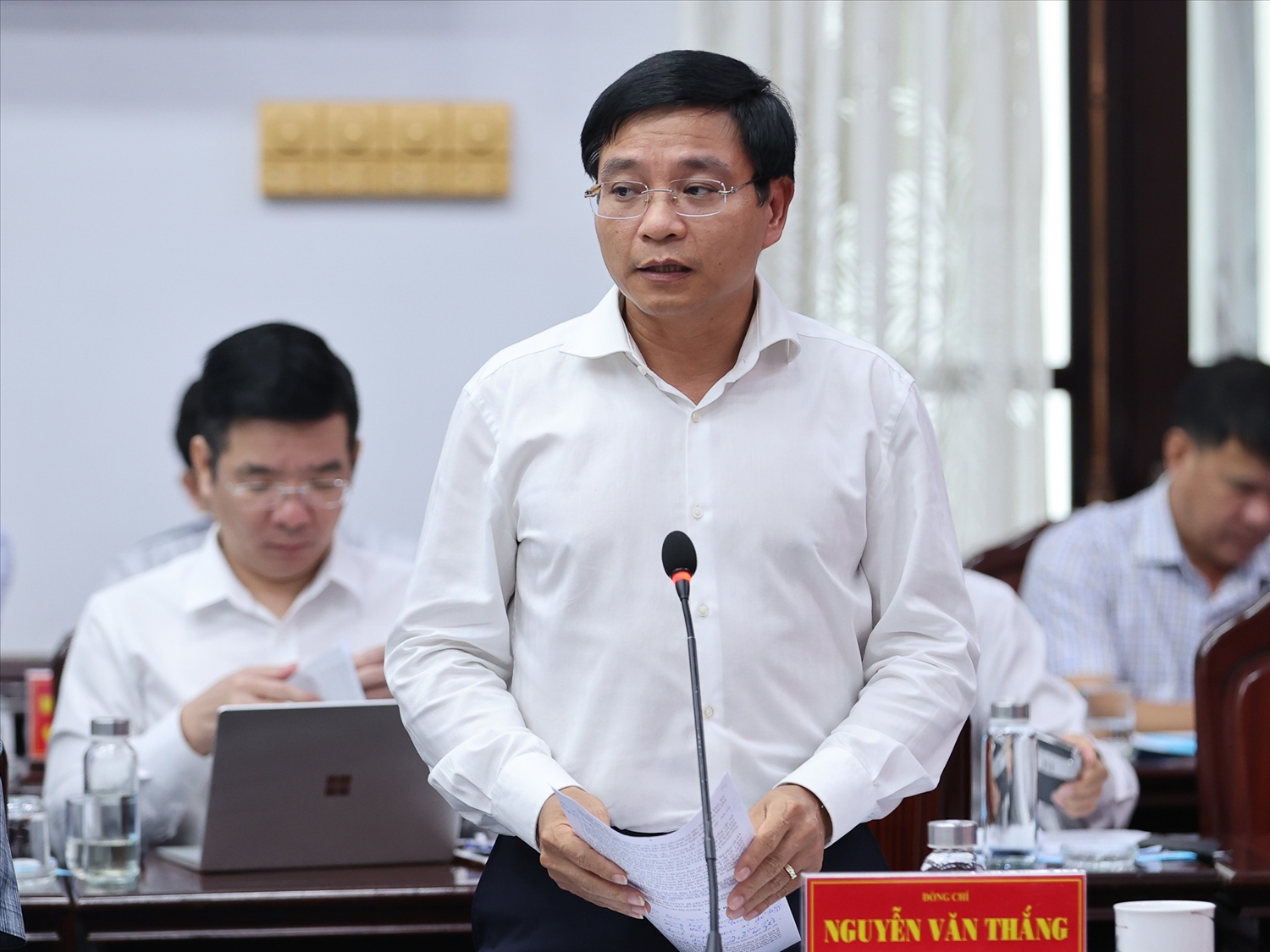 Bộ trưởng Bộ Giao thông vận tải Nguyễn Văn Thắng phát biểu - Ảnh: VGP/Nhật Bắc