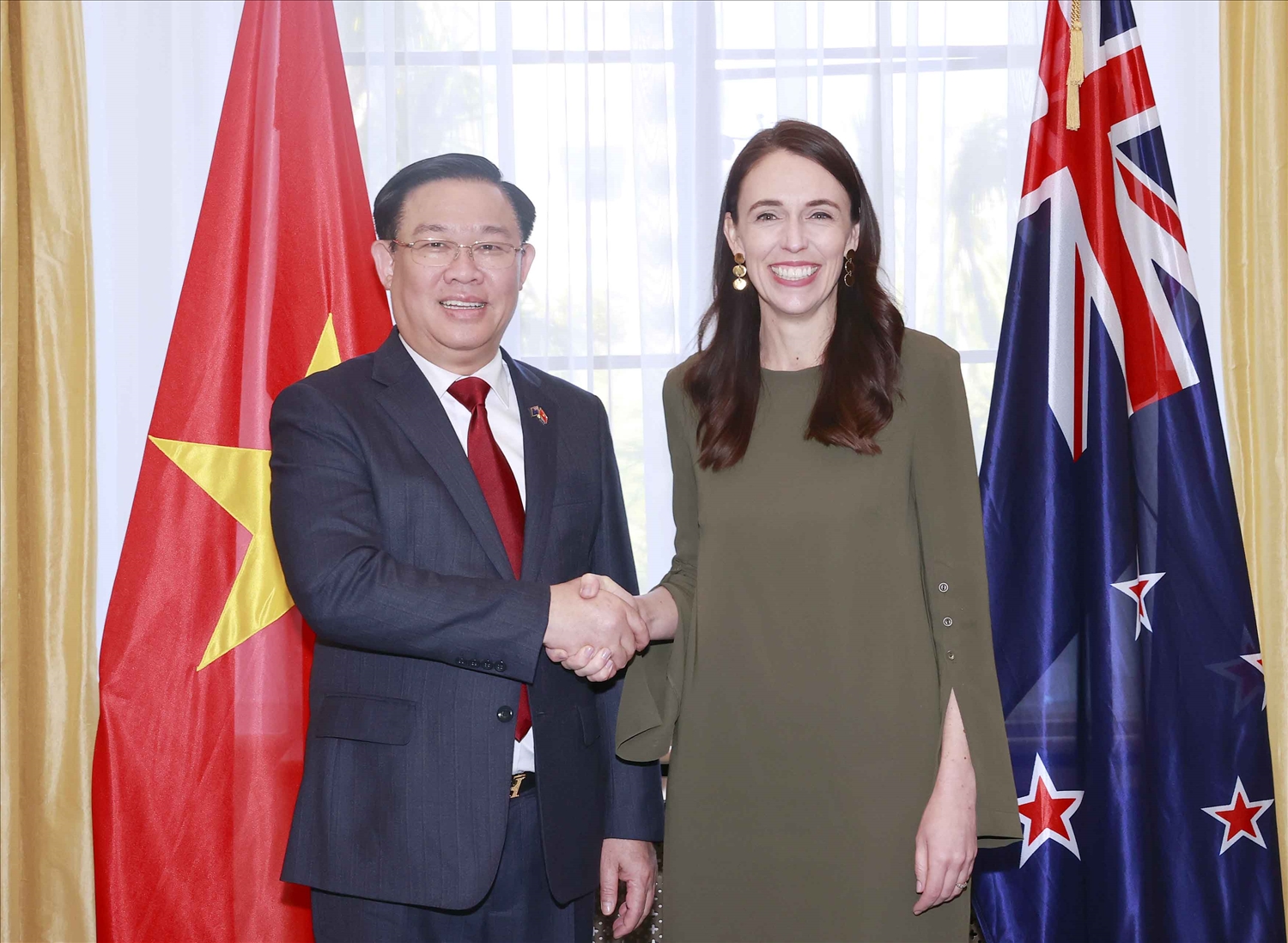  Chủ tịch Quốc hội Vương Đình Huệ và Thủ tướng New Zealand Jacinda Ardern