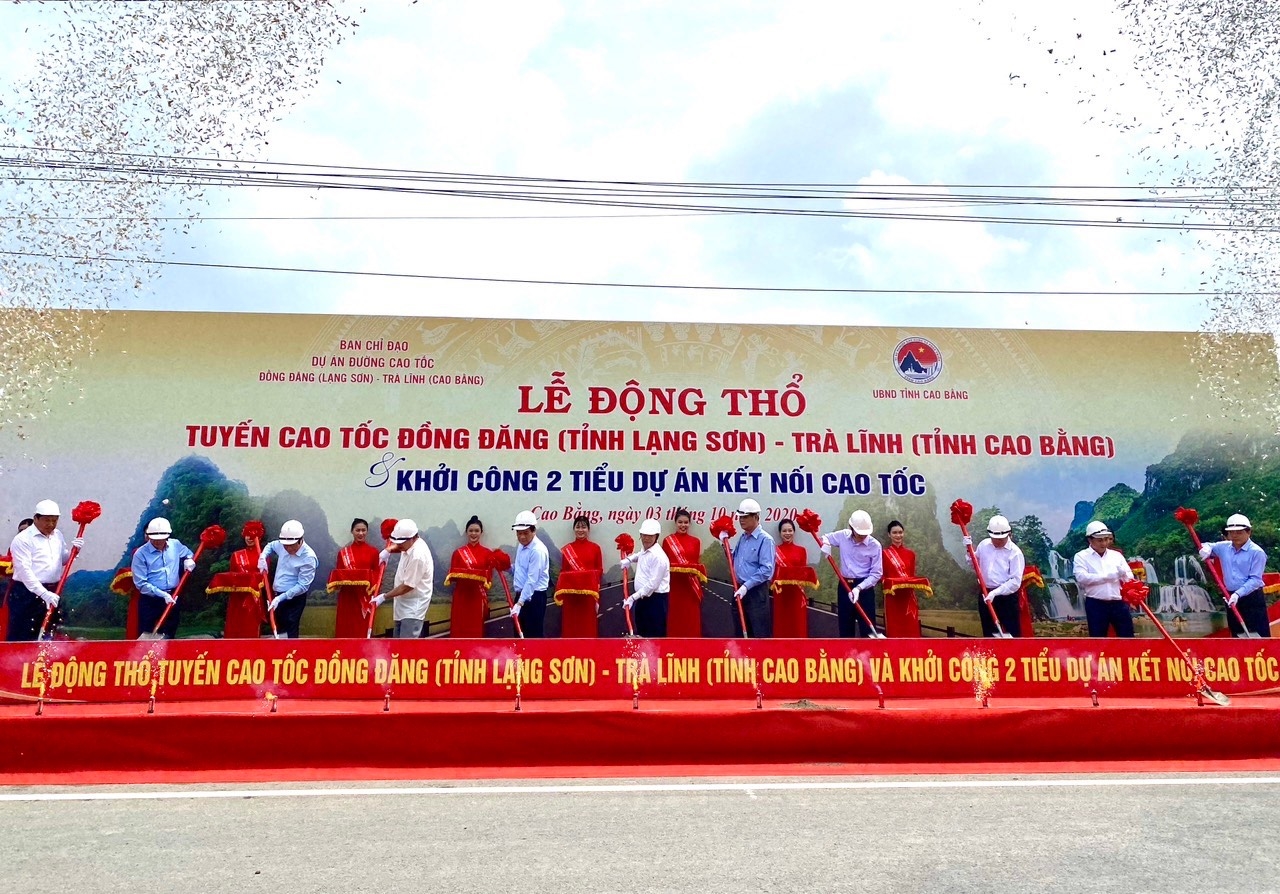 Lễ khởi công đường cao tốc Đồng Đăng - Trà Lĩnh.