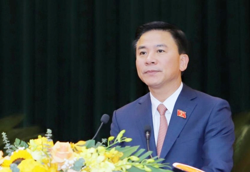 Bí thư Tỉnh ủy Thanh Hóa Đỗ Trọng Hưng phát biểu tại Phiên khai mạc kỳ họp