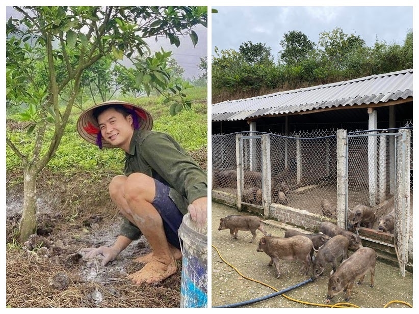 Chàng thanh niên người Tày Lâm Tiến Lộc khởi nghiệp từ nuôi lợn rừng địa phương