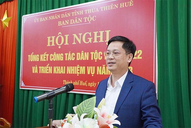 Phó Chủ tịch Thường trực UBND tỉnh Thừa Thiên Huế Nguyễn Thanh Bình phát biểu chỉ đạo tại Hội nghị 