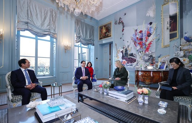 Hội kiến với Hoàng hậu Maxima, Thủ tướng Chính phủ Phạm Minh Chính khẳng định Việt Nam luôn coi trọng quan hệ hữu nghị và hợp tác nhiều mặt với Hà Lan - Ảnh: VGP/Nhật Bắc